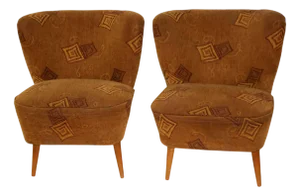 Mid-Century Armchairs, 1960s, Set of 2