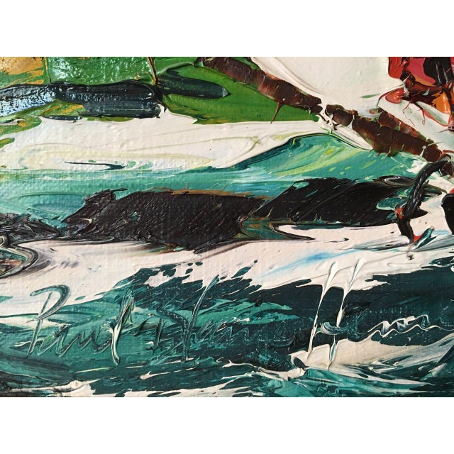 Paul Blain Henrie California Mid Century Seascape Oil on Canvas For Sale In Los Angeles - Image 6 of 8