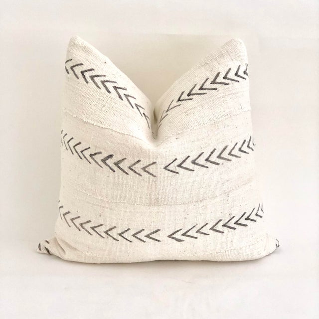 Boho Chic Mali Gray Mudcloth Pillow 22x22 Chairish