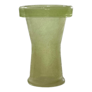 Architectural Italian Art Glass Vase With Scavo Finish, Circa 1960s–70s