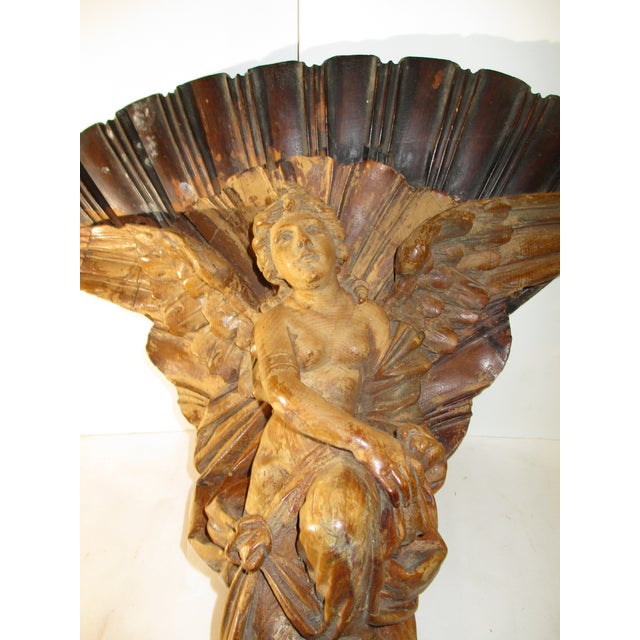 Late 19th Century Antique Carved Italian Corner Shelf Bracket For Sale - Image 5 of 12