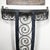 Metal Art Deco Demilune Wrought Iron Spiral Motif & Porto Marble Inset Console Table For Sale - Image 7 of 13