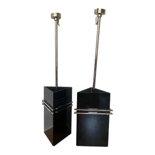 1920s Hungarian Art Deco Smoked Glass Pendant Lights - a Pair For Sale