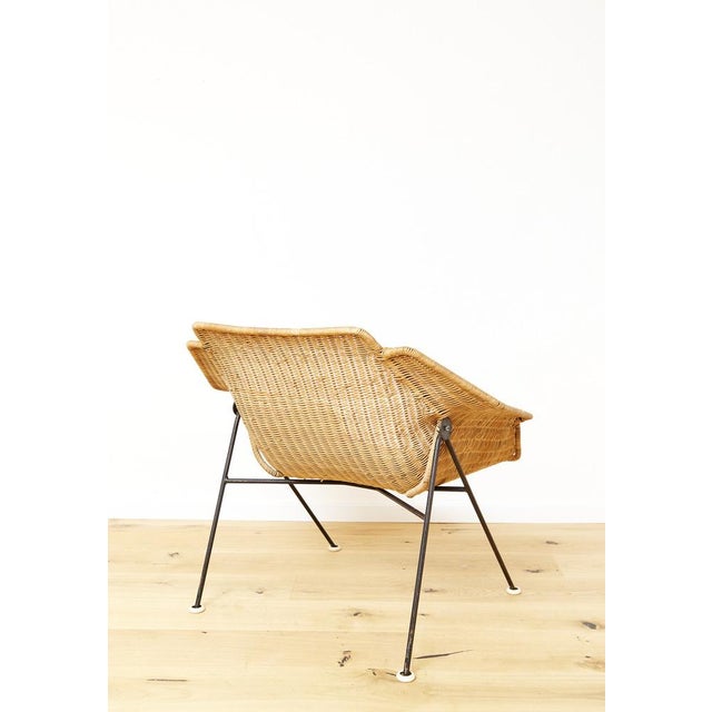 Mid-Century Rattan Lounge Chair, 1960s For Sale - Image 10 of 15