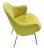 Mid-Century Modern Vintage Saarinen Chartreuse & Chrome Side Chair For Sale - Image 3 of 10