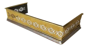 Late 19th Century Pierced Brass and Steel Fender