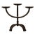 Brutalist Three-Light Chandelier in Hammered Wrought Iron, France, 1960s For Sale - Image 16 of 16