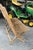 Mid 20th Century Vintage Wood Folding Double Theater Bench Slatted Two Seater Rustic Farmhouse For Sale - Image 5 of 6