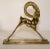 Vintage French Art Deco Style Sculpture of Brass Ibex Antelope. Solid cast brass Ram decorative object or bookend, circa...