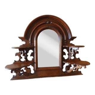 Antique Walnut Mirror For Sale