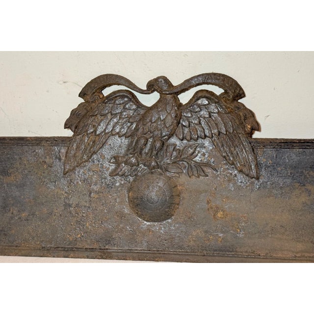 1900 - 1909 Large Antique the Union Factory Architectural Salvage Door Eagle Pediment Gothic For Sale - Image 5 of 15