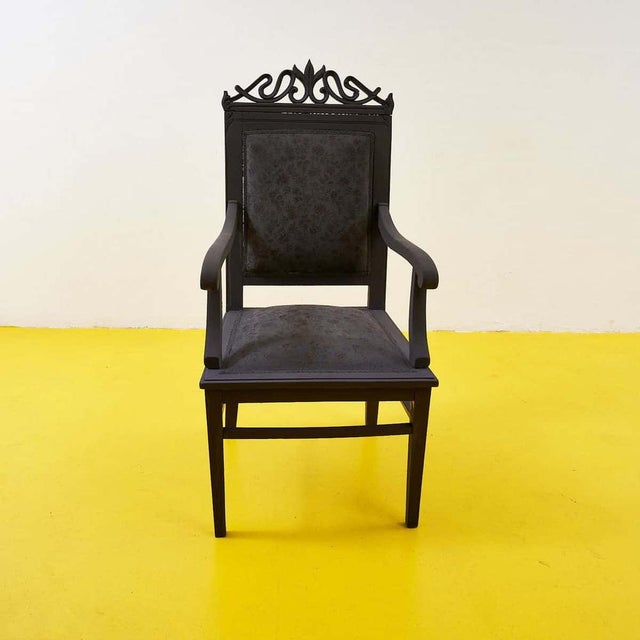 Vintage Wooden Armchair, 1930s For Sale - Image 11 of 11