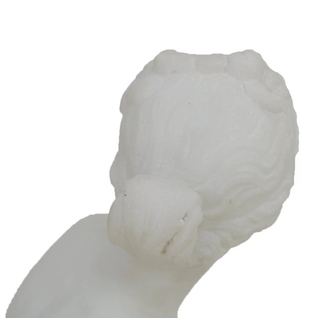 Italian Artist, Figurative Statue, 19th Century, White Carrara Marble For Sale - Image 6 of 8