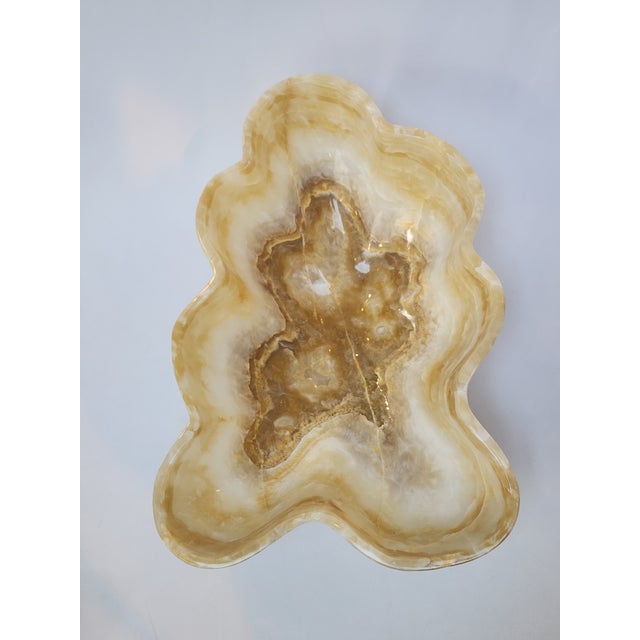 Polished Caramel Onyx Bowl - One of a Kind Appx. Dimensions: 17" x 12" x 6"H