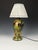 Indian kashmiri papier-mâché table lamp with hand-decorated romantic scenes a beautifully hand-decorated indian kashmiri...