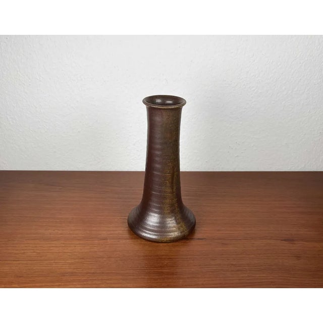 Vintage German Studio Pottery Vase by Acki Jürgens, 1970s For Sale - Image 4 of 9