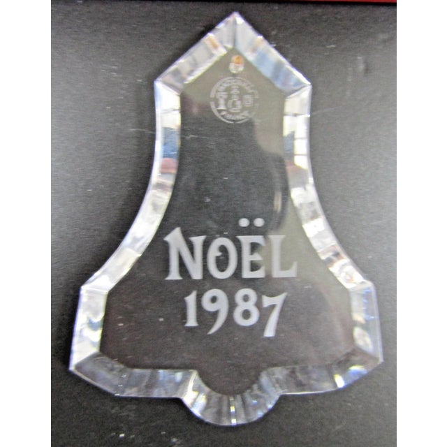 Traditional Baccarat Crystal Boxed Christmas Ornaments 1985, 1987, 1988, 1989, 1995, 1998 For Sale - Image 3 of 10
