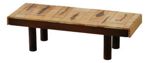 Mid-Century French Ceramic Tile Coffee Table attributed to Roger Capron, Vallauris, 1960s