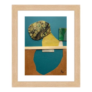 "Pop Music 1" Original Mixed-Media Collage on Paper by Zac Woodiel For Sale