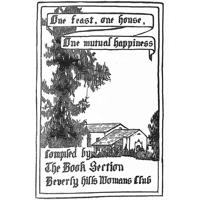 [239] pp. Beverly Hills Woman's Club 1931 Third Edition 8 1/4" x 6" Cover artwork by Vivian V. Robeson