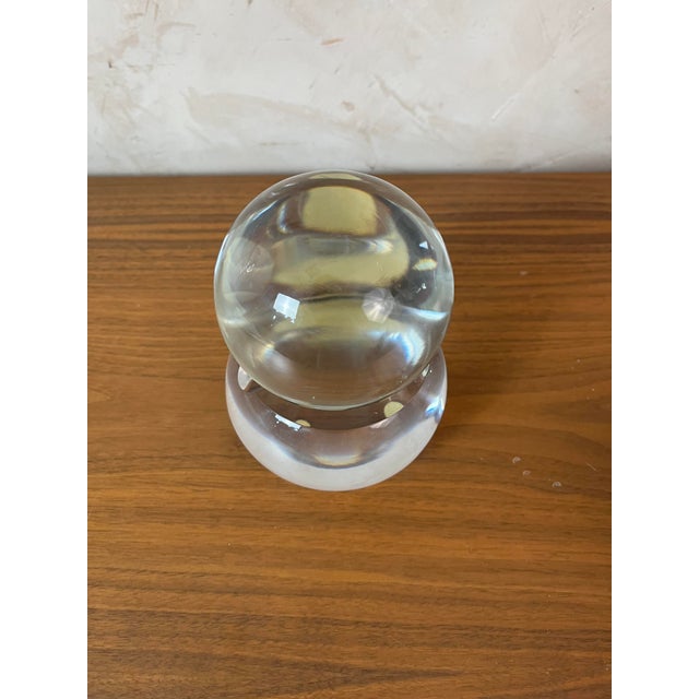 Decorative Ball in Transparent Glass, 1930s For Sale - Image 3 of 18