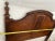 Brown Gorgeous Antique Renaissance Revival Headboard, Footboard Full Size Carved Oak For Sale - Image 8 of 12