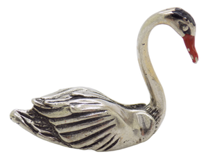 Vintage Italian Handmade Silver Swan, 1980s