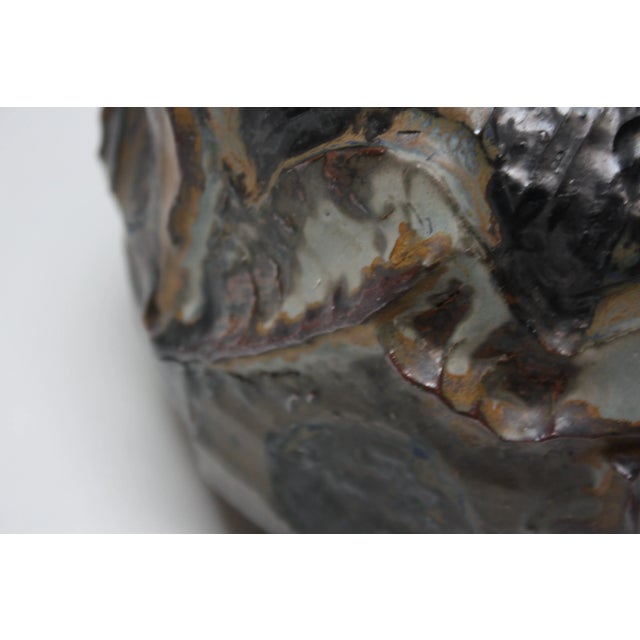 Large Studio Stoneware Planter by David Lane For Sale - Image 9 of 13