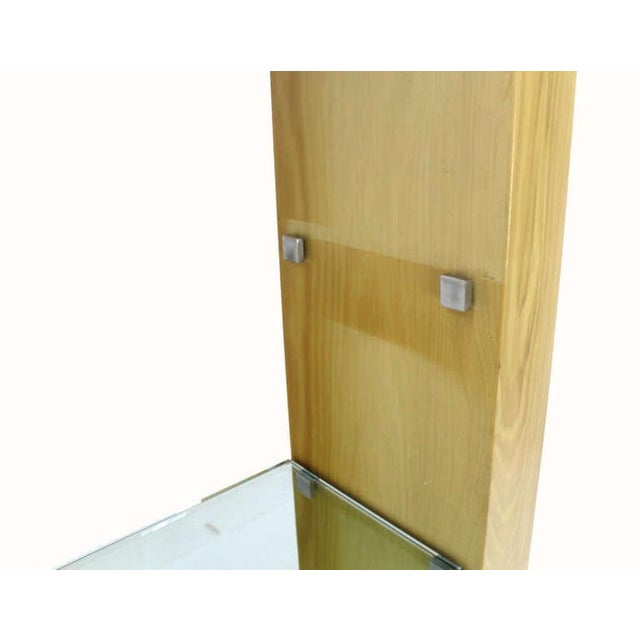 Large Oversized Mid Century Modern Shelving Wall Unit Etagere Cerused Oak For Sale - Image 6 of 8