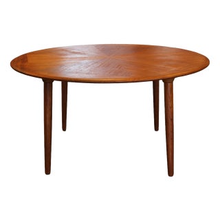 Round Coffee Table in Teak by H. W. Klein for Bramin Møbler, 1960s For Sale