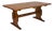 Scandinavian Modern Rustic Oak Dining Table, Denmark, 1970 For Sale