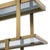 Shelves in Brushed Brass Finish and Smoked Glass For Sale - Image 4 of 7
