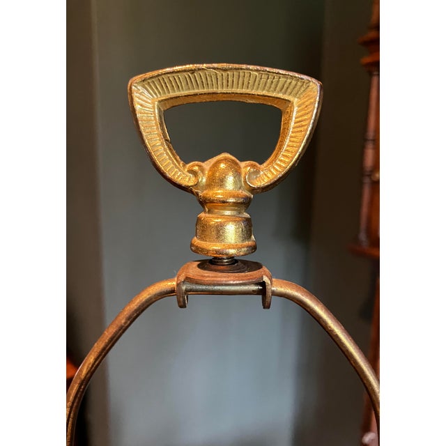 Vintage Asian-Inspired Ceramic Table Lamp With Floral Motif For Sale - Image 9 of 11