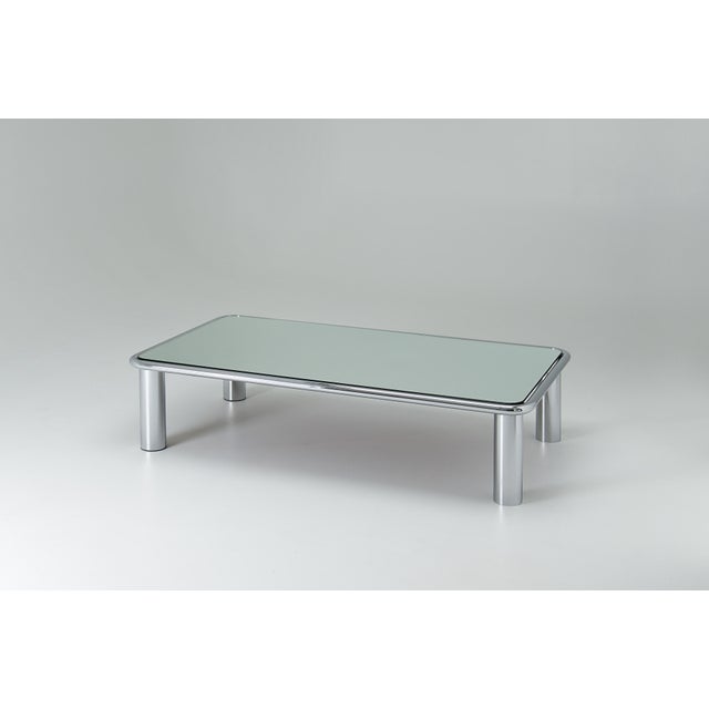 Mid-Century Modern Sesann Mirrored Coffee Table by Gianfranco Frattini for Cassina, 1960s For Sale - Image 3 of 11