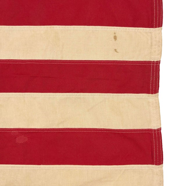 American Vintage Cotton Embroidered American Flag For Sale - Image 3 of 7