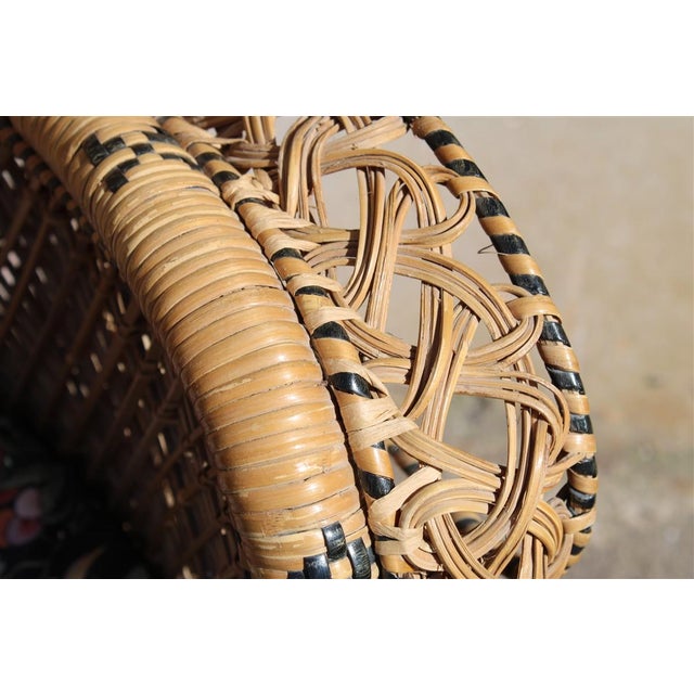 Large Italian Ornamental Peacock Chair, 1950 For Sale - Image 9 of 18