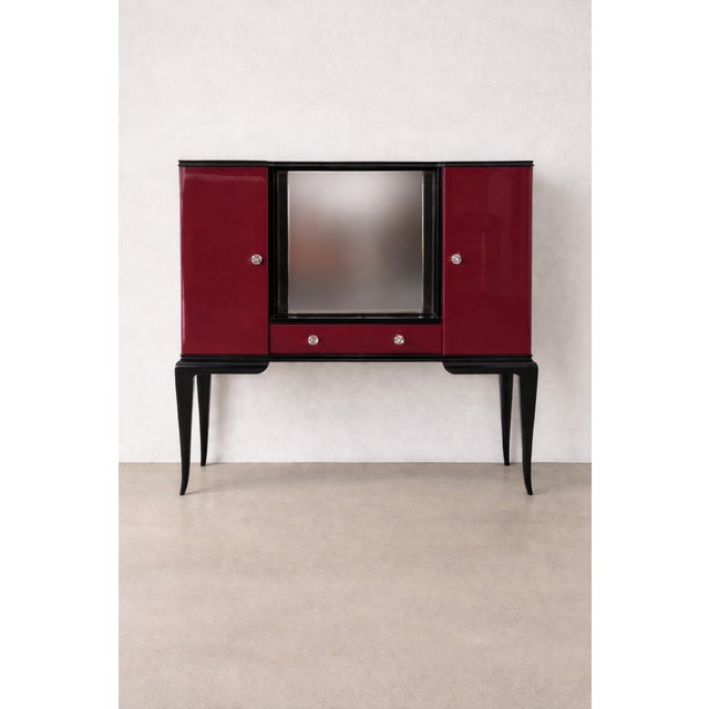 1930s Art Deco High-Gloss Secretaire or Vanity Cabinet, Germany, 1930s For Sale - Image 5 of 5