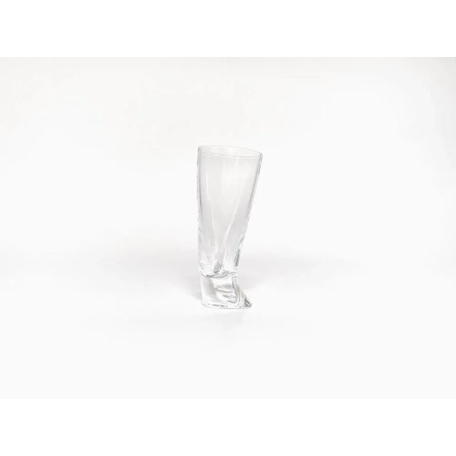 1990s Glasses by Angelo Mangiarotti for Cristalleria Colle, 1990s, Set of 6 For Sale - Image 5 of 10