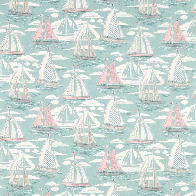 Sanderson Sailor Fabric in Sky - a Sample For Sale
