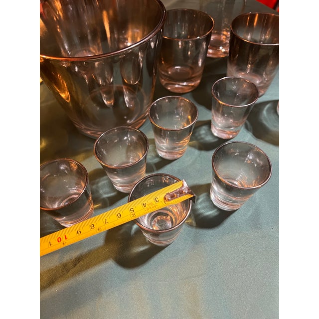 Up for consideration is a beautiful vintage collection of Dorothy Thorpe silver fade glassware. This set would look lovely...