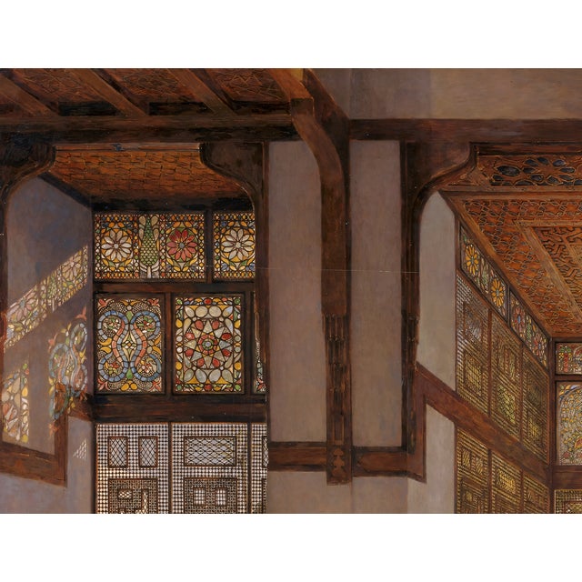 Atelier Aria Lumae John Frederick Lewis the Reception Cairo Egypt Grand Salon Scale Fine Art Gallery Board Print 40 X 32 For Sale - Image 4 of 18