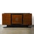 Directoire Style Sideboard in Book-Matched Walnut & Black Lacquer on Plinth Base For Sale - Image 9 of 11