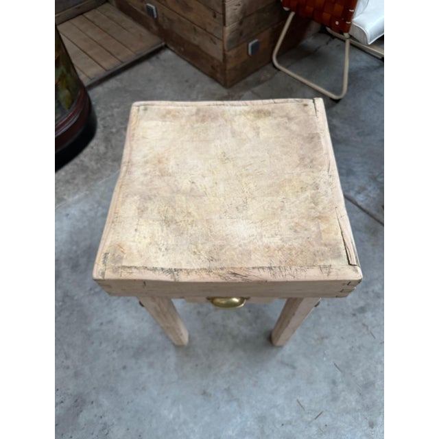 Butcher Block in Wood For Sale - Image 4 of 8
