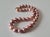 Natural Freshwater Edison Dark Pink Pearl Necklace With 14k Gold Clasp For Sale - Image 12 of 15