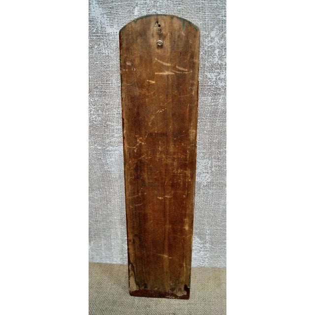 Early wooden advertising thermometer for E.Barnes Ltd Ladies & Gents Tailors Bournemouth Est. 1904. Made in the USA. The...