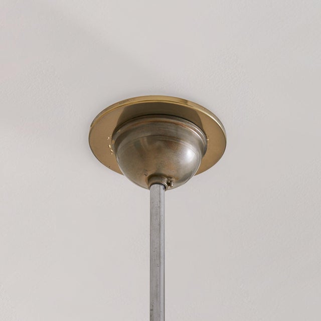 1950s Italian Glass Paneled Pendant in the Manner of Fontana Arte For Sale - Image 4 of 7