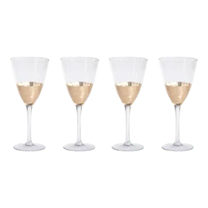 Vitorrio Gold Wine Glass, Set of 4