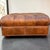 Traditional 1990s Hancock & Moore Tufted Whiskey Brown Chesterfield Style Square Ottoman Coffee Table For Sale - Image 3 of 6