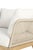 Cypress Teak Wood 2-Piece Left Arm Chaise Outdoor Sectional - Beige For Sale - Image 4 of 13
