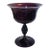 Vintage Murano Glass Amethyst Tazza Compote Bowl Attr Salviati For Sale